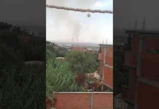 حريق مهول بي بلدية العلمة ولاية عنابة