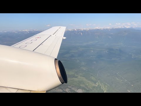 WestJet Link Saab 340 Landing Into Cranbrook YXC
