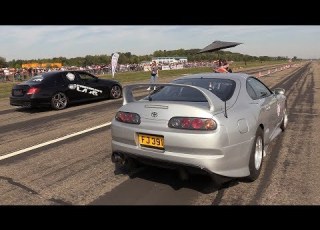 1000HP Toyota Supra Vs 830HP Mercedes AMG E63s