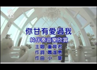  你甘有愛過我 董育君 練唱KTV純伴奏音樂字幕