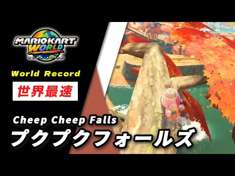 NEW WR Cheep Cheep Falls 01 54 373 Mario Kart World MKW World Record