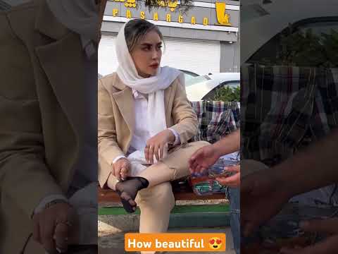 Beautiful Iranian Girl Wearing Nylon Socks Toes Foot Nylon Stockings Feet Highheels Socks