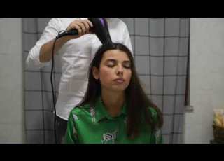  The Perfect Hair Dryer Sound With Her Pure Relaxation ASMR