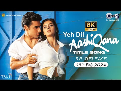 Yeh Dil Aashiqana Title Song 8K Karan Nath Jividha Kumar Sanu Alka Yagnik Nadeem Shravan