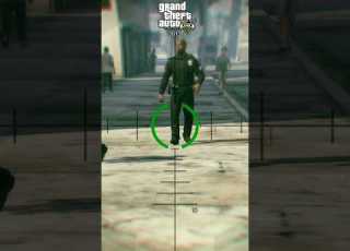 SHOOT A SNIPER SHOT ON A POLICE LEG GTA EVOLUTION Shorts Gta Gta5 Gtasanandreas Gtav Games