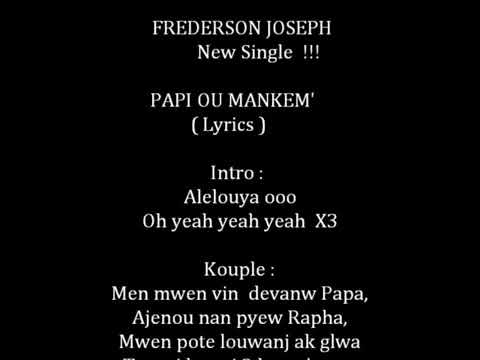 Frederson Joseph Papi Ou Mankem