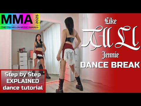 Step By Step JENNIE 2025 MMA Performance DANCE BREAK Dancetutorial
