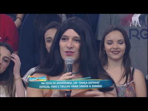 Rodrigo Faro E Tirullipa Imitam Simone E Simaria No Dança Gatinho