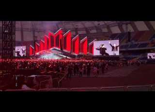  2022 10 15 MIC Drop 달려라방탄 방탄소년단 Bts 부산콘서트 Run Bts 안무첫공개 아미들 입장중 공연시작 Opening 2층N24구역