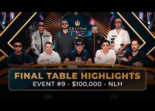  100K NLH Main Event Final Table Highlights Triton Poker Series X WSOP Paradise 2025