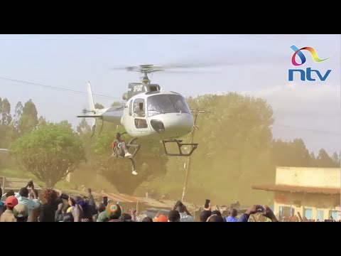 Drama As Man Hangs On CS Munya S Chopper In Meru