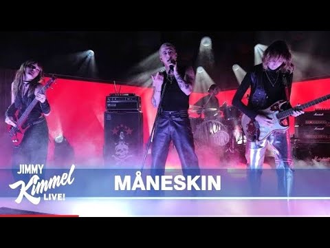Måneskin Honey Are U Coming Jimmy Kimmel Live Los Angeles 12 10 23