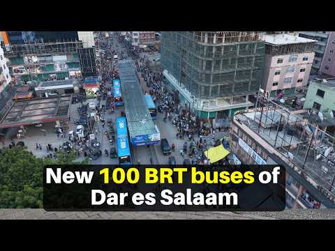 Finally New 100 BRT Buses And Cleaning Of Kariakoo Market In Dar Es Salaam Watch This