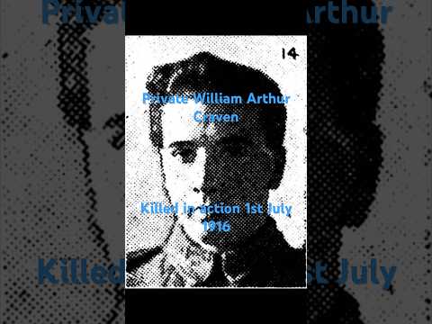 Private William Arthur Craven West Yorkshire Regiment Bradford Pals World War 1 Shorts WorldWar1