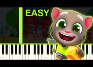 TALKING TOM GOLD RUN EASY Piano Tutorial