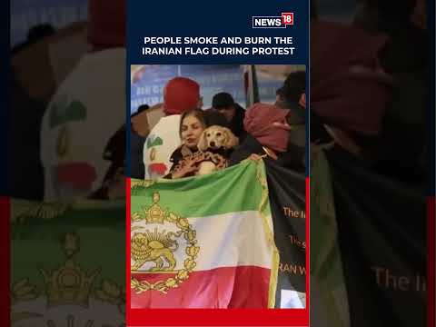 People Burn The Iranian Flag During A Pro Reza Pahlavi Protest Outside Starmer S Residence N18S