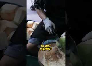 This Thick Watered Coconut Is Very Rare
