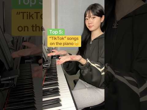 Top 5 TIKTOK SONGS On The Piano Piano Fyp Tiktok Top5 Shorts Music