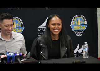 2026 WNBA Draft Party Press Conference Azurá Stevens Chicago Sky