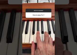 F Minor Chord On Piano