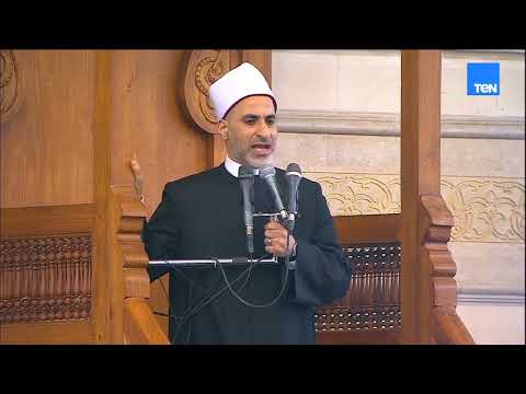 خطيب مسجد الفتاح العليم للرئيس السيسي شكر ا لك سيدي على ما أجراه الله على يديك من خير