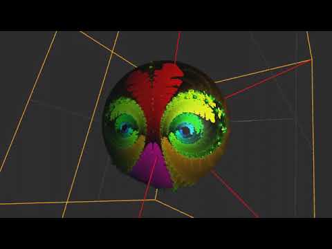 Mandelbrot Co 3D Cock On Sphere