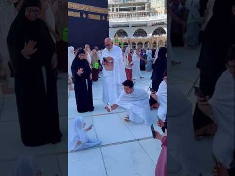 اصغر معتمره تطوف بالكبعة الشريفة رايحه فين ياحجة Shorts