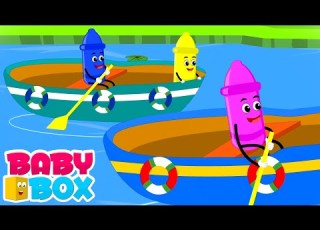 Row Row Row Your Boat Nursery Rhymes Kids Songs With Baby Box Children Rhyme