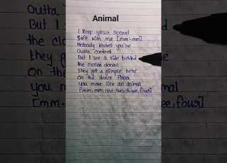  Animal Song By KATSEYE Katseye Animal Songlyrics