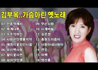 김부옥 가슴아린 옛노래 김여사 김부옥 옛 가을메들리 안동역에서 목계나루 우주의여인