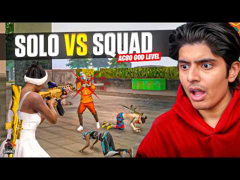 COMEBACK SOLO VS SQUAD AC80 GOD LEVEL GAMEPLAY GARENA FREE FIRE