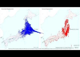  Sendai Tohoku Oki Earthquake Displacements From 0530 0630 UTC Minus Main Shock Co Seismic