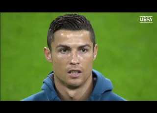  Cristiano Ronaldo Singing Champions League Anthem Vs Tottenham 2017