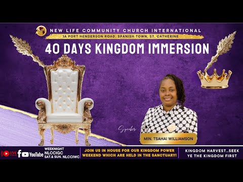 40 Day Kingdom Immersion Min Tsahai Williamson March 28 2026 Day 25