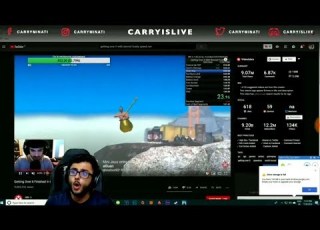Carryminati Reacts To Getting Over It Speedrun Of 2 Minutes