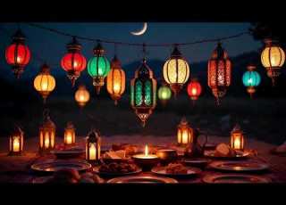 Ramadan Iftar Suhoor Ambience Lanterns Table Joyful Tunes 3 Hours Eid Celebration Music