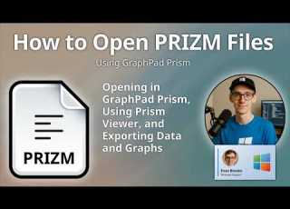 How To Open PRIZM Files GraphPad Prism Project