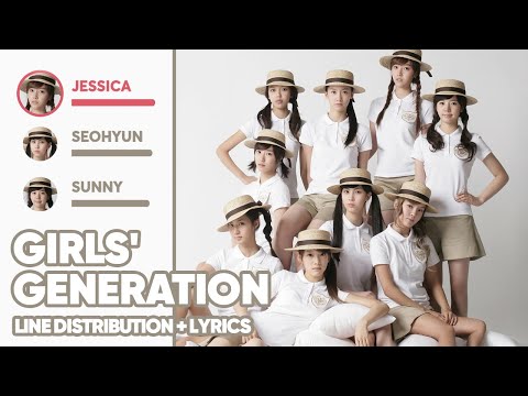 Girls Generation Girls Generation 소녀시대 Line Distribution Lyrics Color Coded PATREON REQUESTED