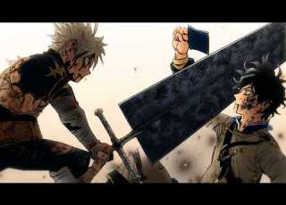 Asta Vs Yuno Black Clover Manga Animation
