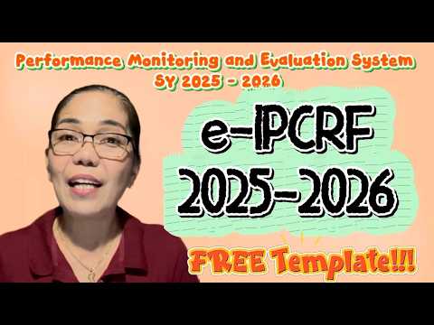 NEW E IPCRF For SY 2025 2026 PMES 2025 2026 Teacher Racky