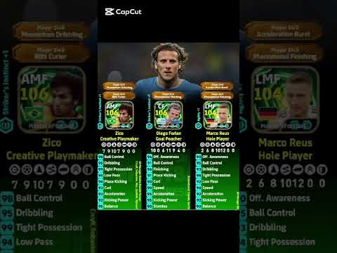 افضل تطويرة لزيكو 106 و فورلان 106 و رويس 104 بيس موبيل Efootball 2026