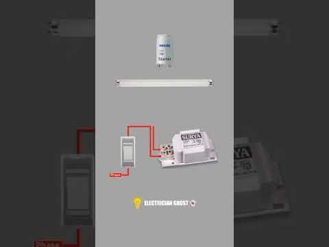 طريقة تركيب مصباح الفلورسنت سهلة ومبسطة