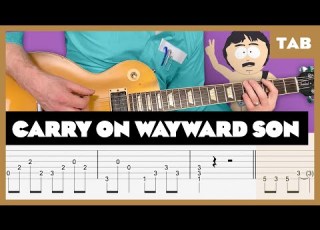  Kansas Carry On Wayward Son Guitar Tab Lesson Cover Tutorial Randy Marsh