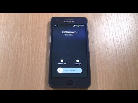 Samsung Galaxy S II Plus With Ios Incoming Call Via Fake Call