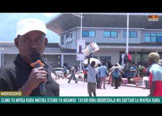 VIJANA WA STENDI YA MSAMVU MOROGORO WALIVYOIPOKEA ELIMU YA MPIGA KURA