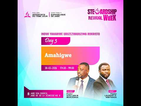 LIVE DAY 3 AMAHIGWE PS GUILLAIN M MUKUENGA