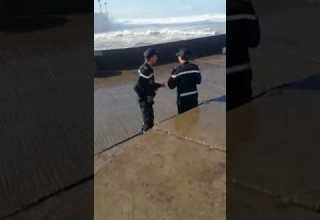 غضب الخالق هيجان البحر في الدار البيضاء