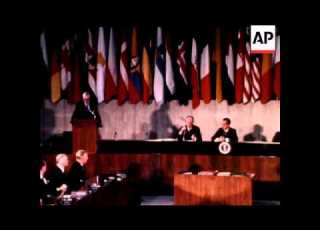  PRESIDENT NIXON SIGNS NUCLEAR NON PROLIFERATION TREATY SOUND COLOUR
