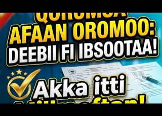  Qormaataa Afaan Oromoo Kutaa 6 Bara 2018