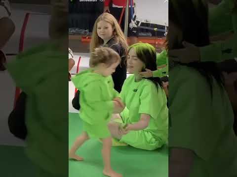 Billie Eilish Playing With A Little Kid Shorts